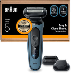 Braun Shaver Series 5 Electric Shaver Men, Wet & Dry Electric Razor for Men, up to 50 Min, 4In1 Smartcare Centre, +1 Attachment, Cordless,100 Percent Waterproof, 52-N7200CC, Black