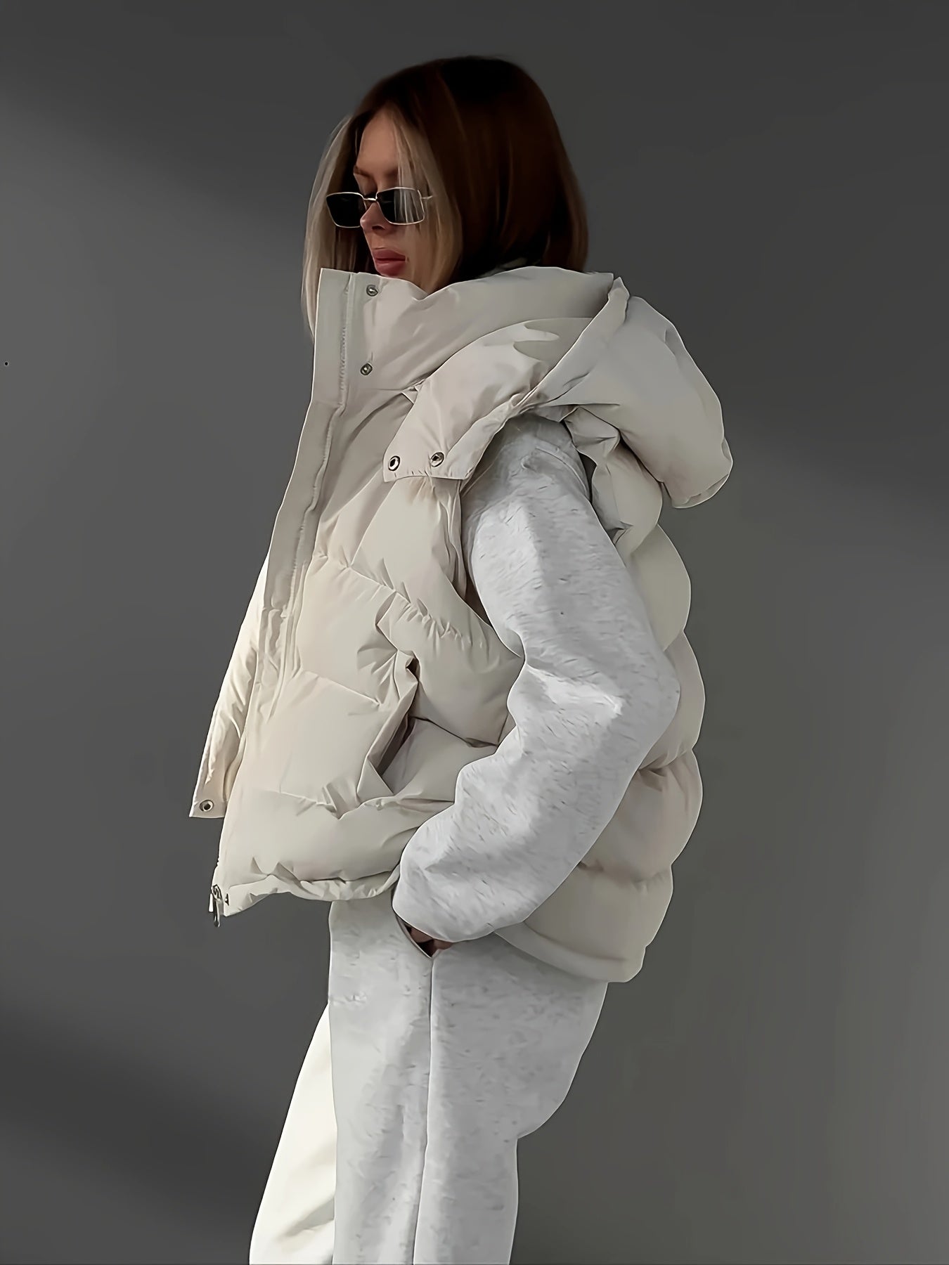 Women'S Plain Color Basic Daily Insulated Puffer Vest