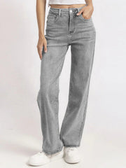 【Tall】KatchMe Women's Wide Leg Jeans - Mid Rise Relaxed Fit Denim Pants, Soft Stretch Comfortable Trousers for Fall & Winter, Streetwear Casual Bottoms