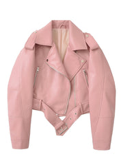 Women'S Long Sleeve PU Jacket For Autumn And Winter, Faux Leather Jacket, Mothers Day Gifts For Mom