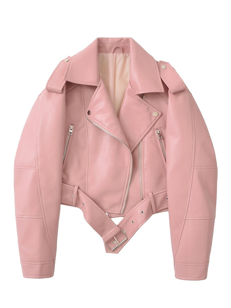 Women'S Long Sleeve PU Jacket For Autumn And Winter, Faux Leather Jacket, Mothers Day Gifts For Mom