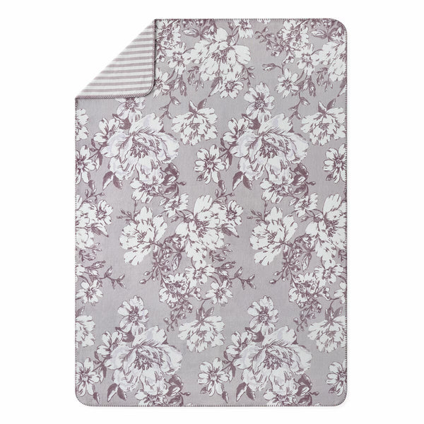 Casual Living Reversible Purple Plush Throw, 127 X 177 Cm