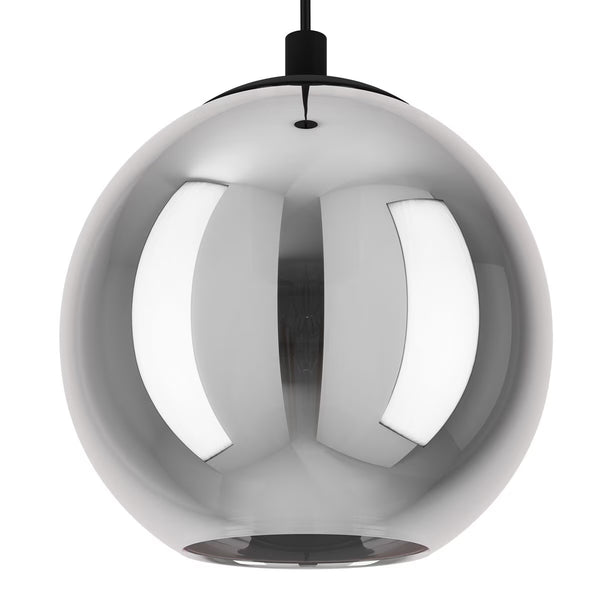 Eglo Ariscani 1 Smoked Glass Ball Light Pendant