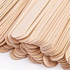 100pcs Wooden Waxing Sticks Spatulas For Hair Removal Smooth Applicator Sticks For Face Body And Eyebrow Wax
