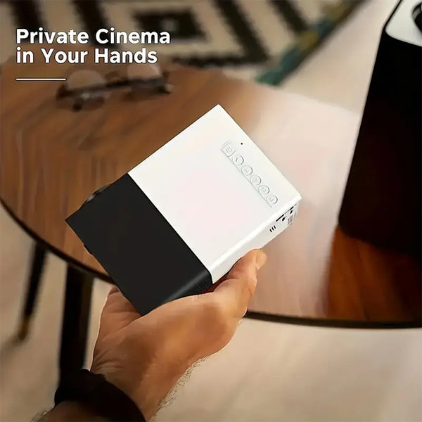 Portable Cinema Projector,Mini Projector Portable, Easy Setup for Indoor Office Events and Parties,Christmas Gift,Children's Gift, Birthday Gift,Compatible With USB/SD/AV/HD And Other Devices