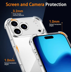 3 Pack IPhone 17 Pro Max 6.9-Inch Slim Case with Camera Lens Full Protection, Ultra-Thin Lightweight Clear Minimalist Protective Phone Cover (Clear)