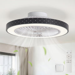 Ceiling Fans with Lights, Fan Lamp, Ceiling Lamp with Fan, Modern Lamp Fan, LED Ceiling Lights with Fans for Kid Room, Bedroom, Study Room, Office, Living Room