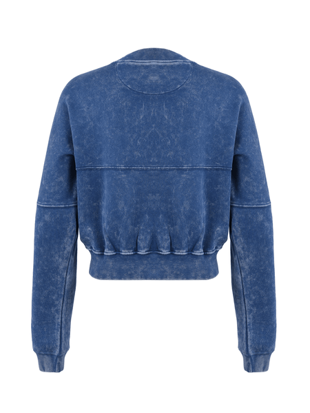 Women Acid Wash Zip Tracksuit Straight Leg Joggers - Stylish Female Jacket - Womenswear Full Sleeve Casual Comfort Zip Style Drawstring Pant