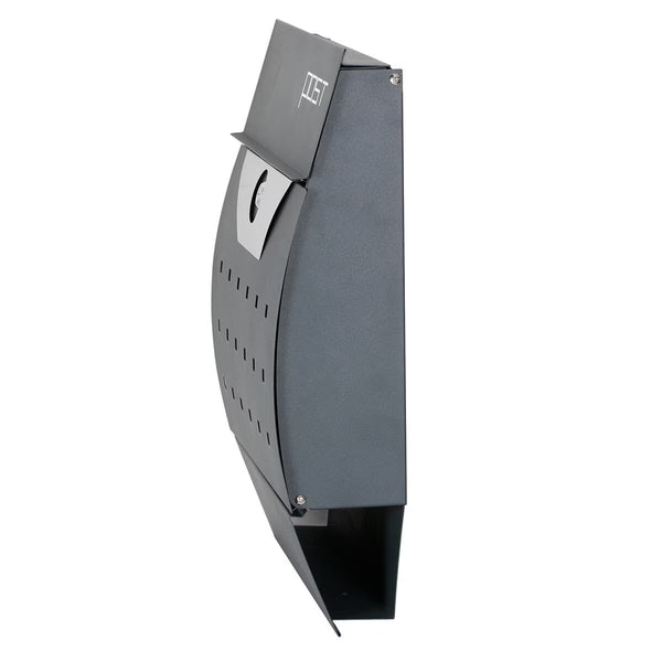 Phoenix Estilo Front Loading Letter Box MB0122KA in Graphite Grey with Key Lock