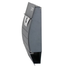 Phoenix Estilo Front Loading Letter Box MB0122KA in Graphite Grey with Key Lock