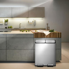 EKO Ecocasa 60L Recycling Bin in Stainless Steel