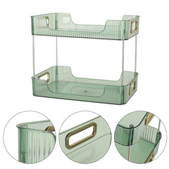 Grey/Clear/Green Stackable Makeup Storage Box with Modern Acrylic Design, Cosmetic Display Organizer for Office Desk and Dressing Table, Practical Desktop Organizer Rack for Jewelry and Lipstick, Perfect Gift Idea for Women and Girls