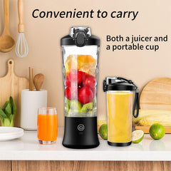 1pc, 20oz Portable Blender with USB Rechargeable Battery, Fresh Juice, Compact Design for On-the-Go Nutrition