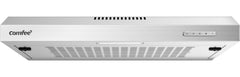 Midea COMFEE' 60 cm Visor Cooker Hood – Practical Home LED Under Cabinet Hood, Wall-Mounted Extractor Fan for 600 mm Kitchen Spaces, Top Vented Range Hood in Stainless Steel [Energy Class B]