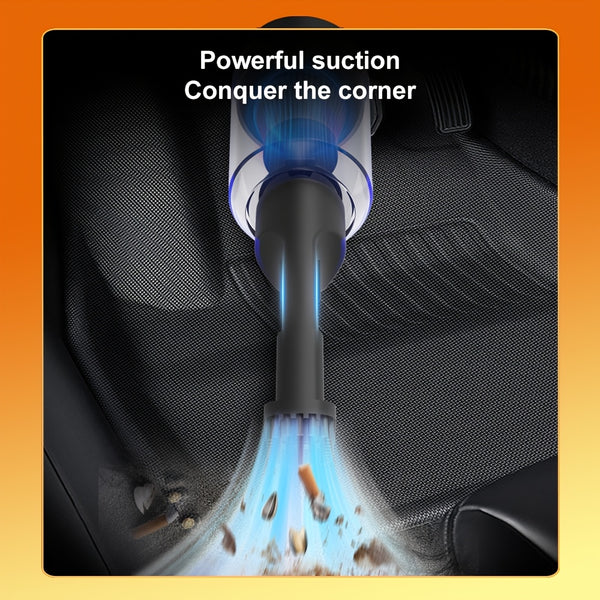 140000RPM Violent Turbofan And Handheld Vacuum Cleaner, 4-Speed, LCD Display, Wireless Vacuum Cleaner, Handheld Fan, Yard Garden Cleaning Tool, Snow Leaf Blower for Portable Air Blowers for Computers, Keyboards, Outdoor Yard Car Cleaning