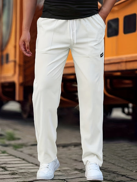 Two-Pc Men'S Casual Pants Men'S Straight-Leg Casual Work Pants Spring And Summer Thin Style