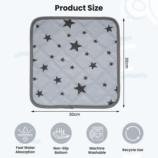 8-Pack Guinea Pig Cage Liners, Reusable Washable Absorbent Pee Pads, Bedding for Small Animals – Rabbit, Hamster, Chinchilla, Hedgehog
