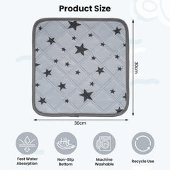 8-Pack Guinea Pig Cage Liners, Reusable Washable Absorbent Pee Pads, Bedding for Small Animals – Rabbit, Hamster, Chinchilla, Hedgehog