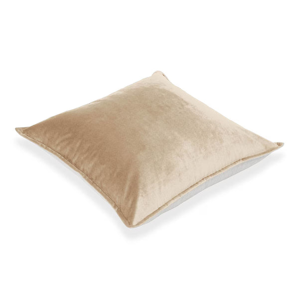 Velvet Feather Filled Deco Cushion 55 X 55 Cm, Beluga