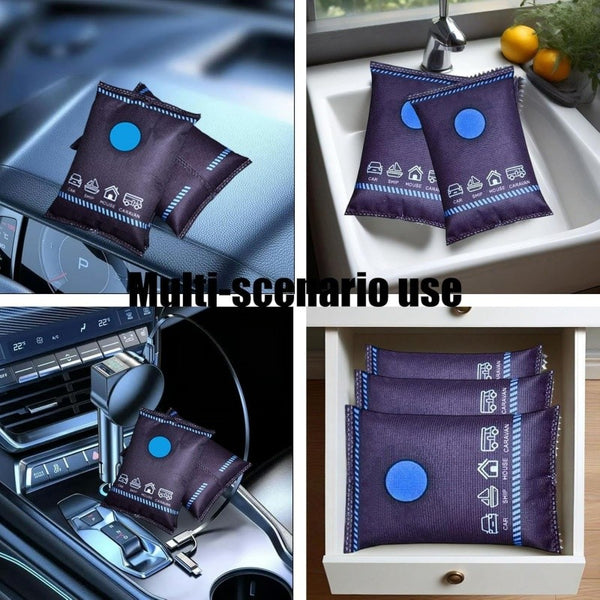 2pcs Automotive silicone desiccant Reusable Dehumidifier Bag Dehumidification Bag Desiccant for Car Home clothing Use