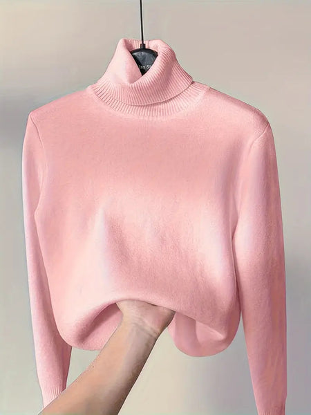 Women's Elegant Casual Cardigan Sweater-Long Sleeve,, High Collar, Keep Warm, Stylish Top for Cold Weather