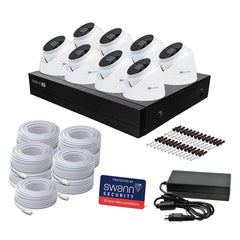 Swann 4K NVR 16 X Channel / 8 X NHD-ADVANXD Dome Cameras with 2TB HDD SWNVK-16ADVANX8B-EU