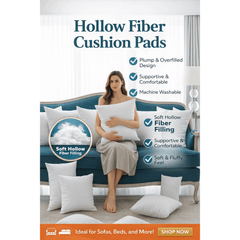 Square Cushion Pads Deep Fill Inner Insert Hollowfiber Filled Cushions