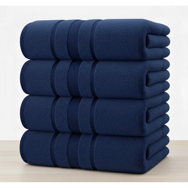 4X Bath Sheets 80x155CM Pure Cotton Big Size Large Bathroom Towels Set Quick Dry Soft Bath Towels