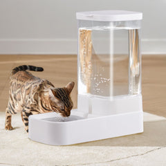 Pet Feeder Pets Food Feeder and Waterer Set 3.8L 2.1kg, 29*13.5*28.5cm, Travel Supply Feeder and Water Dispenser for Dogs Cats Pets Animals