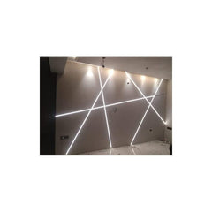 6-Pack LED Drywall Aluminum Profile Kit – 6M Total Length – Recessed Plaster-In Channel for <12mm LED Strips – Frameless Flush Mount with Diffuser Cover – Easy to Cut & Install