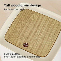 360x220mm 9L Trash Bin Bathroom Bins Garbage Bin with Press top Lid Nordic Modern Waste Bin Modern Waste Bin with Legs for Kitchen Bathroom Bedroom Office Outdoor Dog Proof