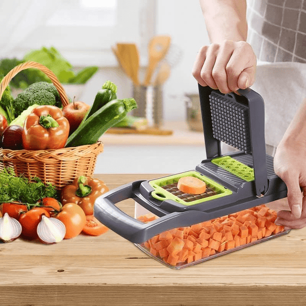 14-in-1 Safe Chopper Vegetable Cutter, Onion Chopper, Veggie Chopper, Chopper, Food Chopper, Food Chopper Manual Hand, Vegetable Slicer, Vegetable Chopper, Kitchen Gadgets, Vegetable Cutter