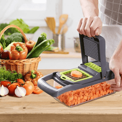 14-in-1 Safe Chopper Vegetable Cutter, Onion Chopper, Veggie Chopper, Chopper, Food Chopper, Food Chopper Manual Hand, Vegetable Slicer, Vegetable Chopper, Kitchen Gadgets, Vegetable Cutter