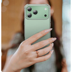 TVELO Clear Phone Case for iPhone 17, iphone 17 air, iphone 17 pro, iphone 17 pro max, Transparent Slim Fit Hard Protective Cover, Shockproof Mobile Case black greay