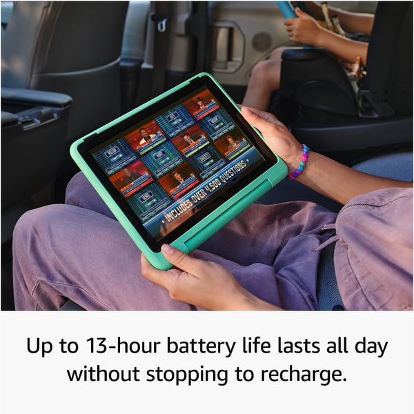Amazon Fire HD 10 Kids Pro Tablet (Newest Gen)| Ages 6–12, Long Battery Life, Includes Ads-Free Books, Games, Apps and Videos That Children Love, 10.1