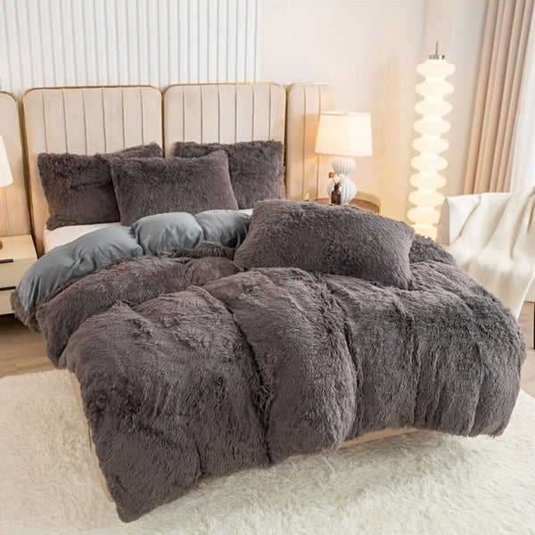 Teady bear Long Cord Microfiber Duvet Set | Hotel-Quality Comfort with Button Closure & Corner Ties | Machine Washable for Easy Care | Single, Double, King, Super King Sizes Available
