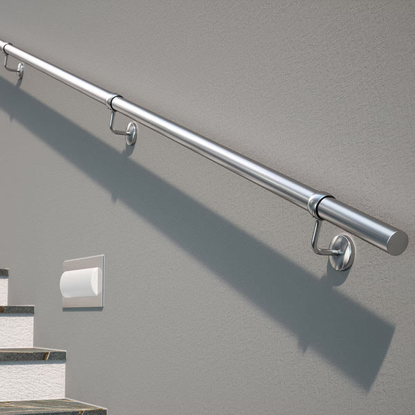 Rothley Stainless Steel Hand Rail Kit, 3.6M - Brushed