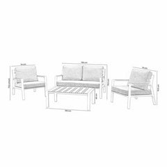Norfolk Leisure Stratton 4 Piece Patio Set