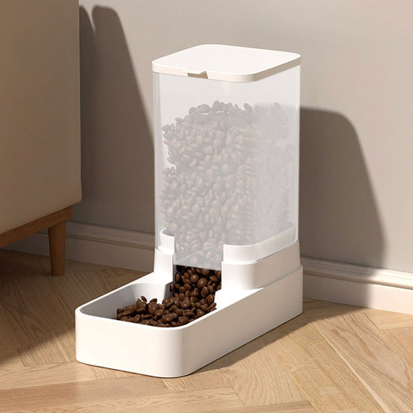 Pet Feeder Pets Food Feeder and Waterer Set 3.8L 2.1kg, 29*13.5*28.5cm, Travel Supply Feeder and Water Dispenser for Dogs Cats Pets Animals