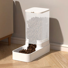 Pet Feeder Pets Food Feeder and Waterer Set 3.8L 2.1kg, 29*13.5*28.5cm, Travel Supply Feeder and Water Dispenser for Dogs Cats Pets Animals
