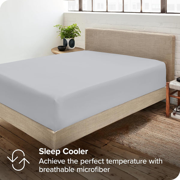 40cm Extra Deep Fitted Sheet, All seasons Bedding Ultra Soft Breathable Microfiber Bedding, Wrinkle-Free, Machine Washable, Hotel Quality All Sizes Available