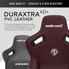 Anda Seat Kaiser Series 3 Large Gaming Chair, Maroon