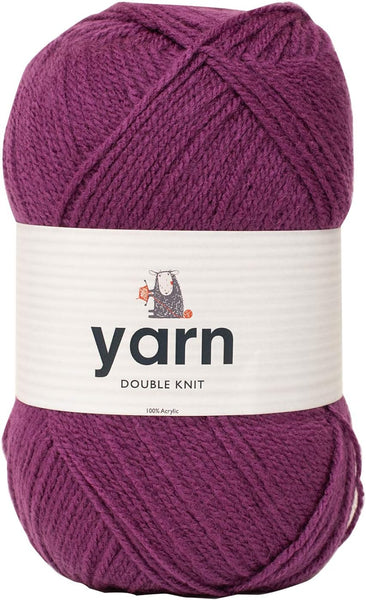 Korbond DK Beige Yarn - 100G Acrylic Wool - Lightweight, Hypoallergenic & Durable Double Knit Crochet Yarn Knitting Wool (290M Total)