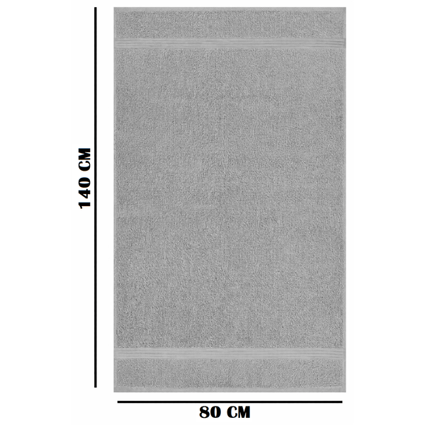 Pack of 4 Jumbo Bath Sheets Set 100% Egyptian Cotton (80x140 CM) Quick Dry 500GSM Highly Absorbent Soft Feel Bath Sheets XL Bathroom Towel Perfect for Daily Use