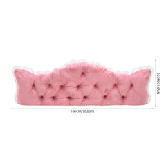 Large Ultra-Soft Comfortable Plush Backrest Pillow, Princess Style Reading Cushion, Neck and Back Support, Luxurious Fashionable Home Style Multifunctional Lace Ruffled Headboard Cushions, Suitable for Bedroom, Living Room, Dorm, Sofa Home Decor, Machine