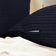 1pc Stripe Velvet Cushion Cover – Soft Luxury Cushion Case, Modern Textured Design, Machine Washable for Sofa & Bedroom Decor, Ideal Gift