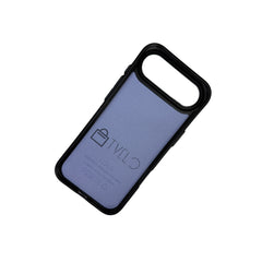 TVELO Clear Phone Case for iPhone 17, iphone 17 air, iphone 17 pro, iphone 17 pro max, Transparent Slim Fit Hard Protective Cover, Shockproof Mobile Case black greay