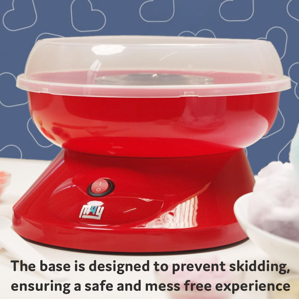 M4Y Premium Candy Floss Maker Cotton Candy Sweet Machine, Funfair Style Machine for Parties, Kids, Home, Includes Measuring Spoon and Candy Floss Sticks