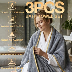 3pcs Coral Velvet Bath Towel Household Chest Bath Towel Coral Velvet Bath Towel Super Absorbent Bath Towel Soft Absorbent Adult Bath Towel Manufacturers Wholesale