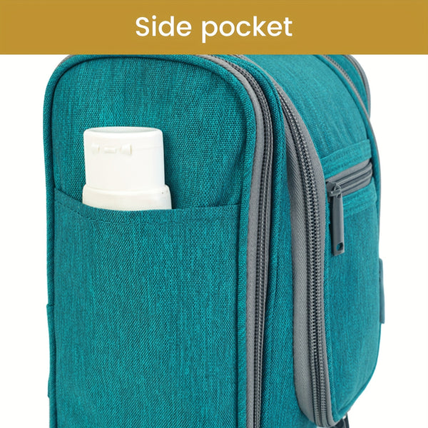 Hanging Toiletry Bag Women Large Travel Makeup Bag Organizer Bag with A PVC Compartment for Essentials Accessories Cosmetics Roomy Toiletries Bag Gift Best Toiletry Bag for International Travel Christmas Gifts